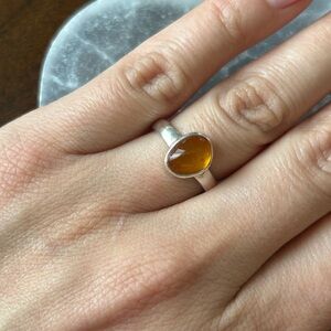 Baltic Amber Sterling Silver ring